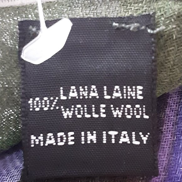 Barbieri Larioseta Italy Lightweight Floral Scarf 100% Fine Wool New! Square 36" - Picture 13 of 14